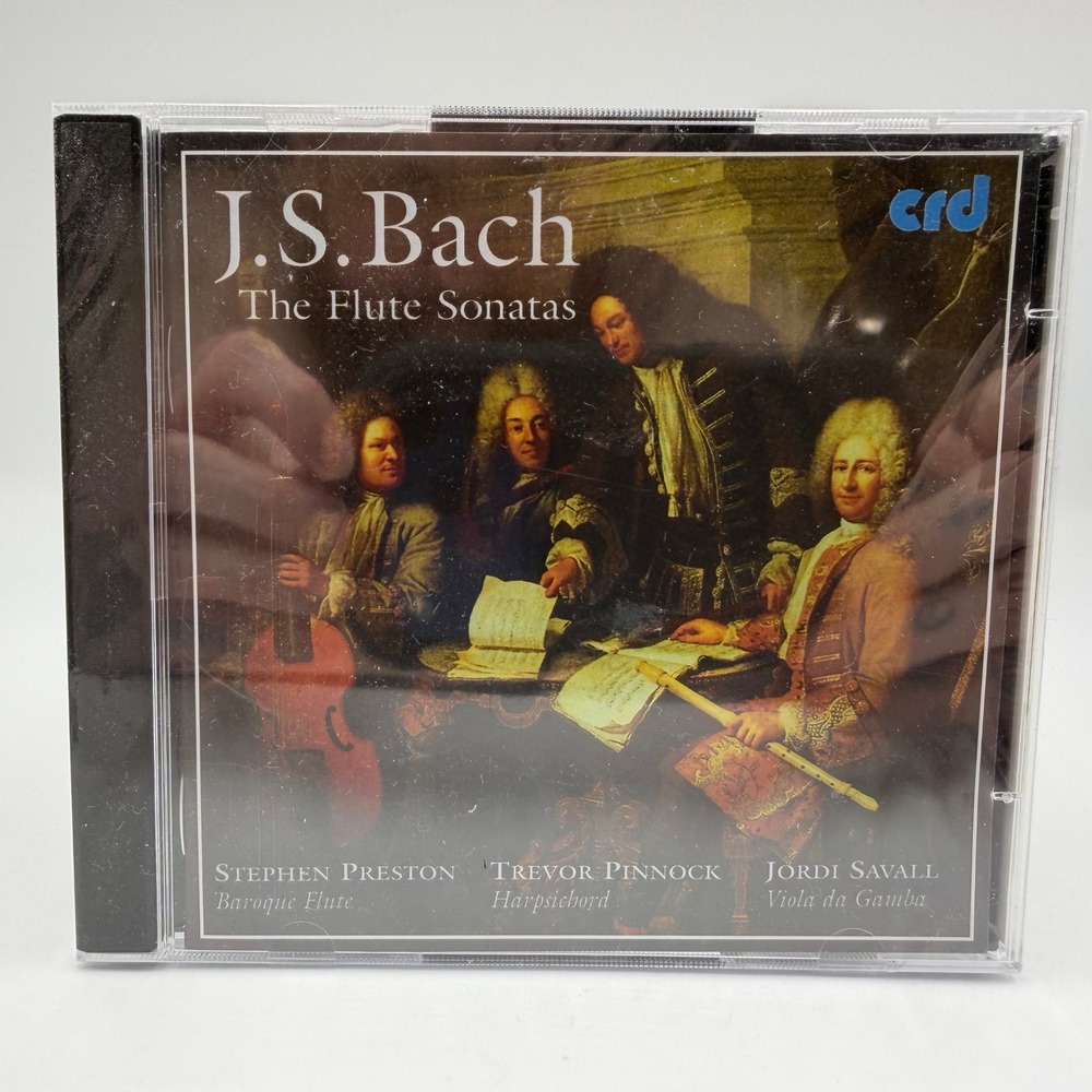 JS Bach The Flute Sonatas 2 CD Stephen Preston Trevor Pinnock Jordi Savall NEW